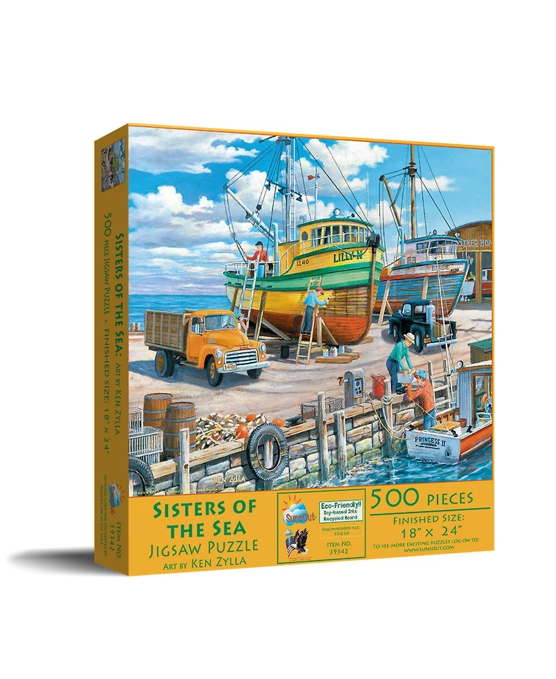 SunsOut Sisters of the Sea 500 piece Jigsaw Puzzle for Adults