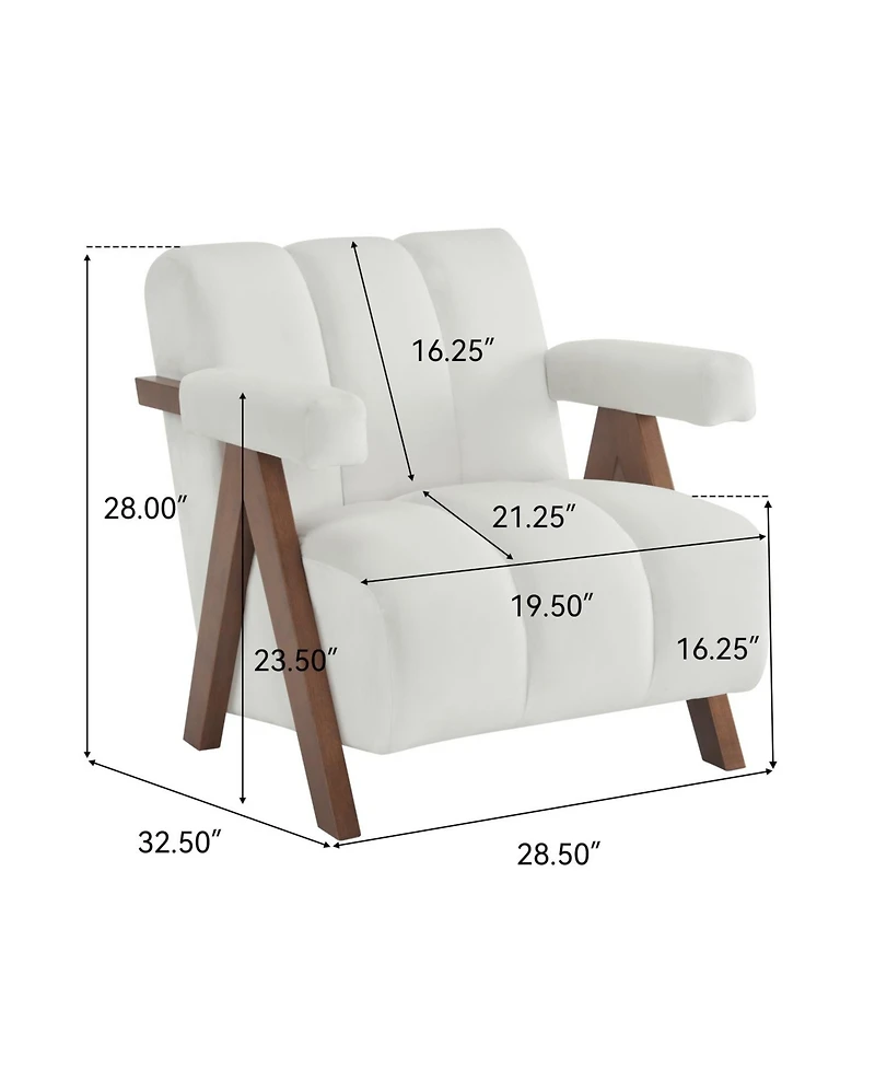Streamdale Furniture Mid-Century Tufted Accent Chair