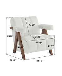 Streamdale Furniture Mid-Century Tufted Accent Chair