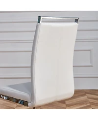 Streamdale Furniture Pu Leather Dining Chairs - Set of 2