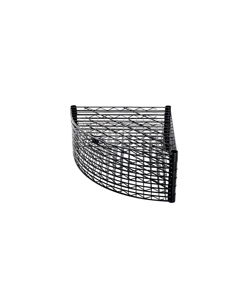 Streamdale Furniture 6-Tier Corner Wire Shelf Rack - Black