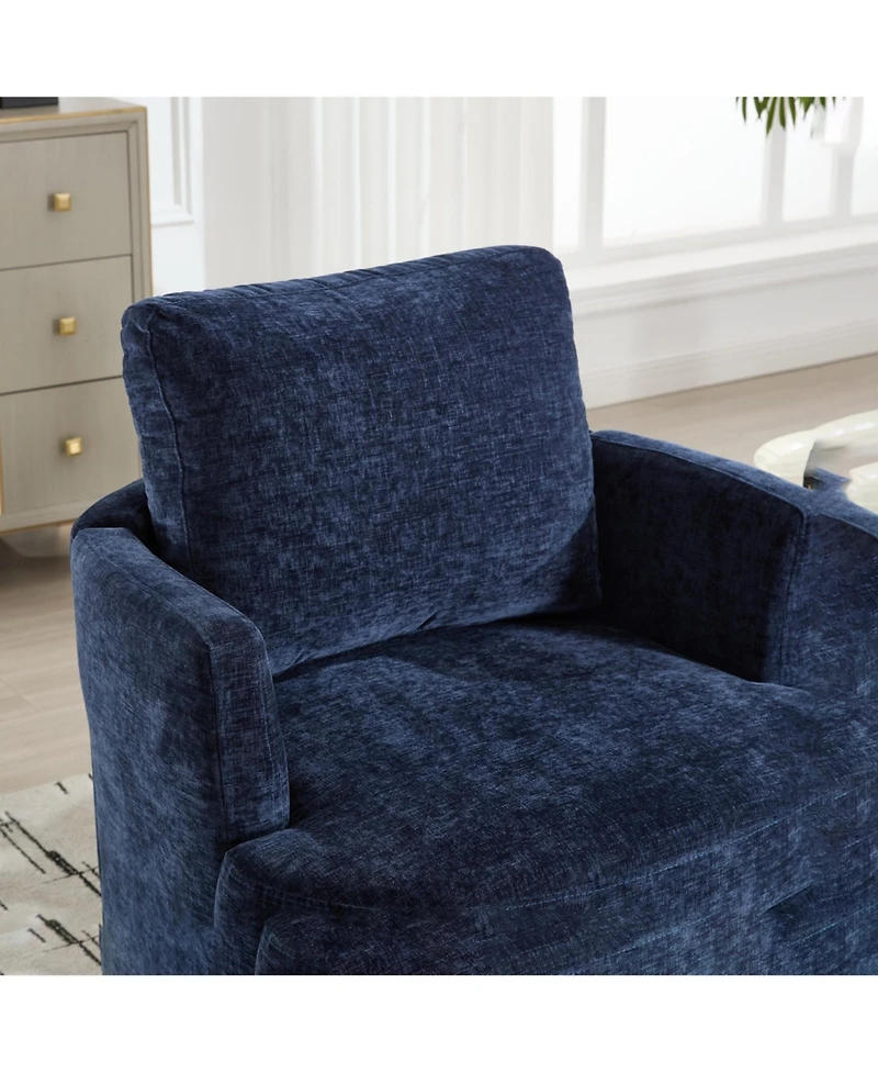 Streamdale Furniture 360 Swivel Chenille Chair- Comfortable, Breathable
