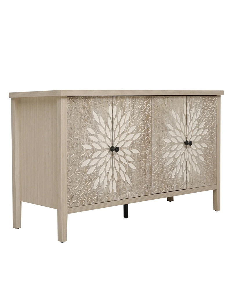 Streamdale Furniture Modern Sideboard Buffet Cabinet with 4 Doors & Adjustable Shelves