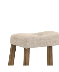 Streamdale Furniture Rustic Backless Counter Stool Set of 2 - 25" Farmhouse Barstools