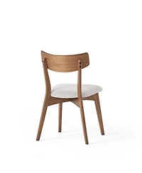 Streamdale Furniture 5-Pc Mid-Century Walnut Dining Set with Chairs