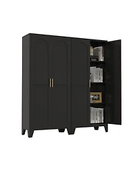 Streamdale Furniture 61" Metal Storage Cabinet with Adjustable Shelves