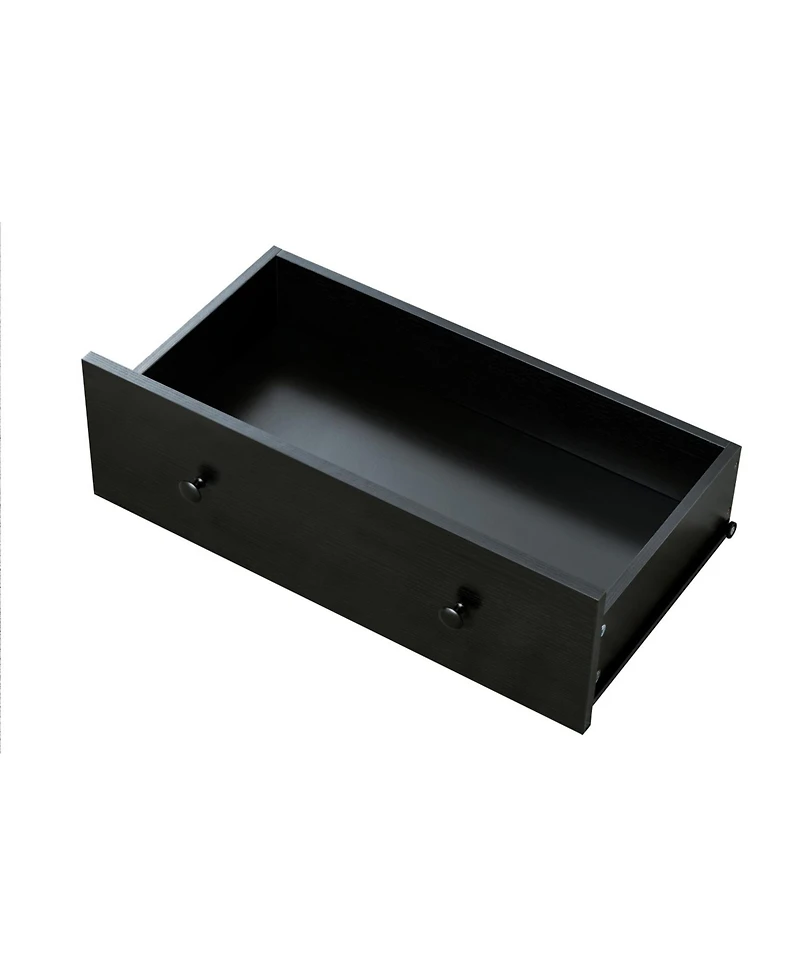 Streamdale Furniture Black 10-Drawer Dresser - Wide Chest, Sturdy & Safe