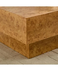 Streamdale Furniture Faux Burl Wood Coffee Table - Mid-Century Modern