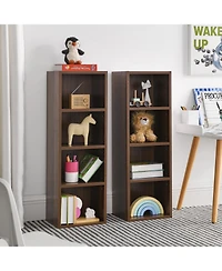 Streamdale Furniture 8-Tier Media Tower Rack, Adjustable Shelves, Tall Bookcase