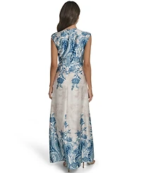 Vince Camuto Women's Extended Cap Twist Gown