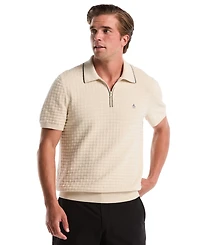 Original Penguin Men's Links Stitch Slim-Fit Polo Sweater