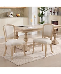 Streamdale Furniture Streamdale French Country Upholstered Dining Chairs, Set of 2
