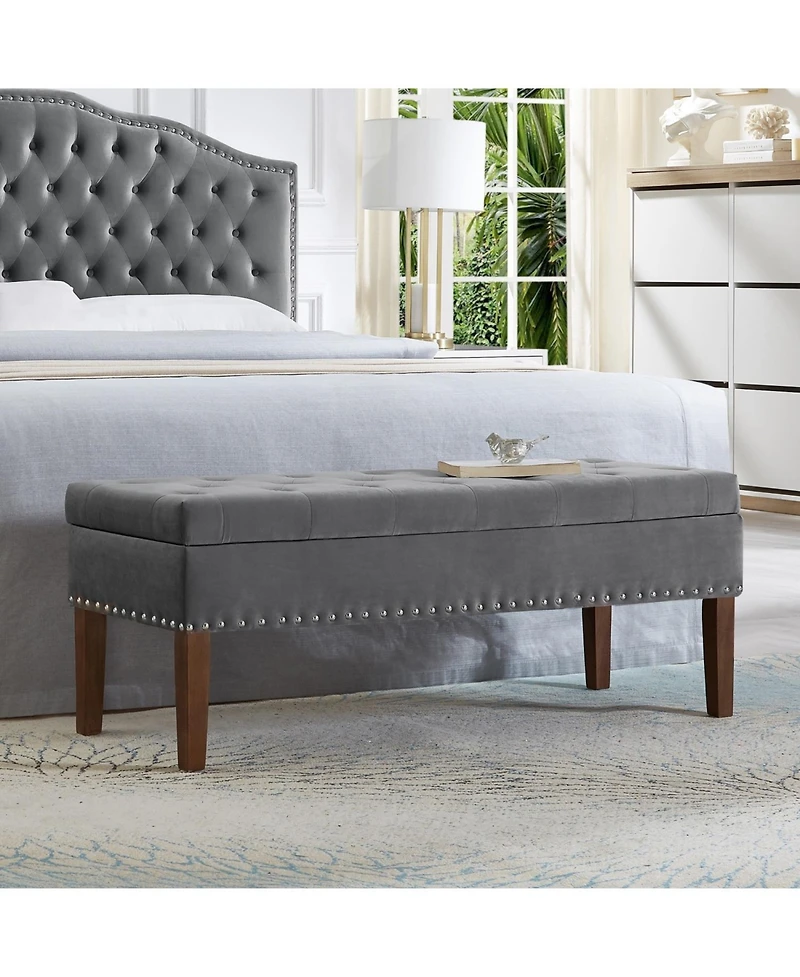 Streamdale Furniture Tufted Bench with Storage
