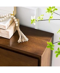 Streamdale Furniture Walnut Sideboard Buffet Cabinet with Outlets