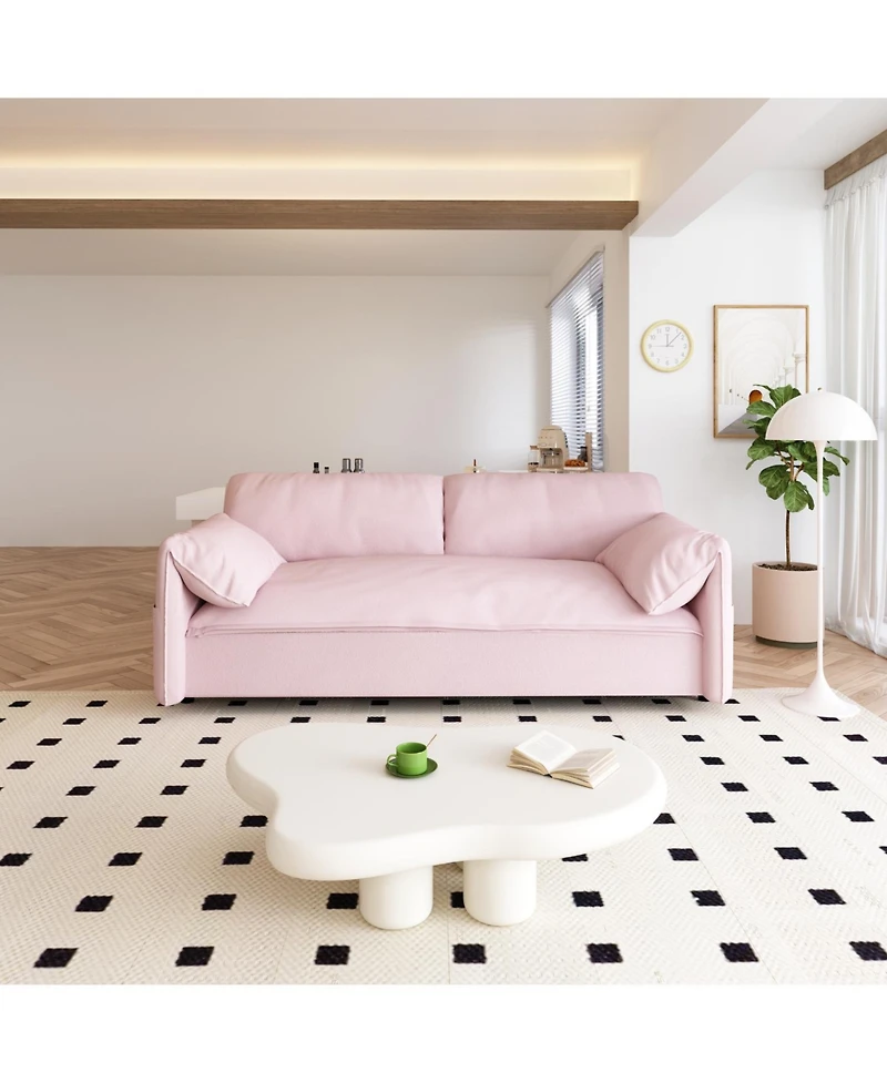 Streamdale Furniture Streamdale 63.8" Pull Out Sofa Bed with Storage for Small Spaces