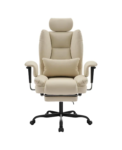 Streamdale Furniture Ergonomic Office Chair 200kg Lumbar Support Beige