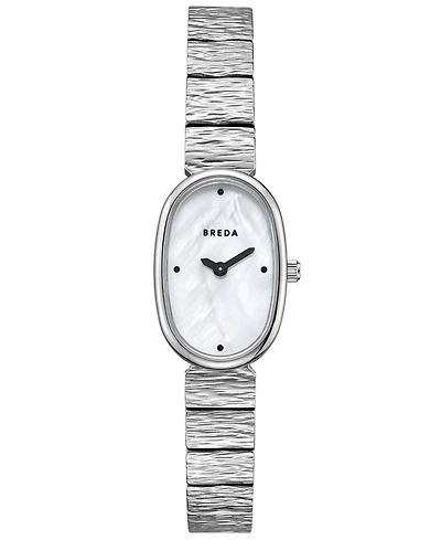 Breda Women's 'Jane Revival' Silver Stainless Steel Bracelet Watch, 18mm