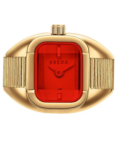 Breda Women's 'Nocturne' Gold Expandable Ring Watch, 16mm