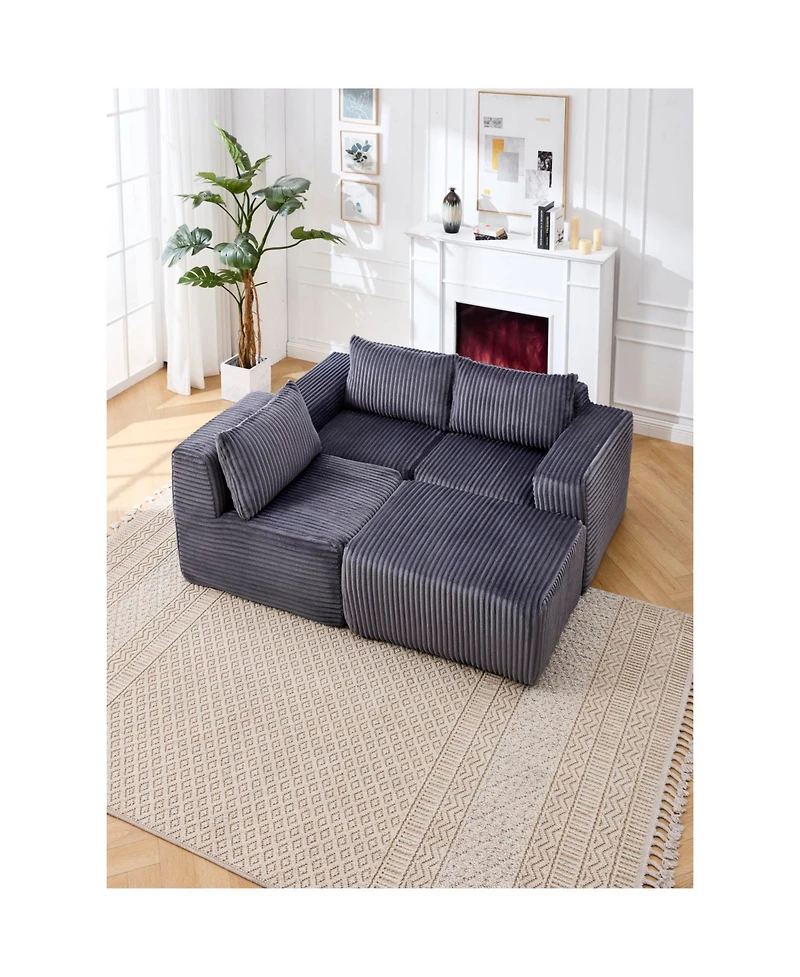 Streamdale Furniture Modern Minimalist Modular Sectional Sofa