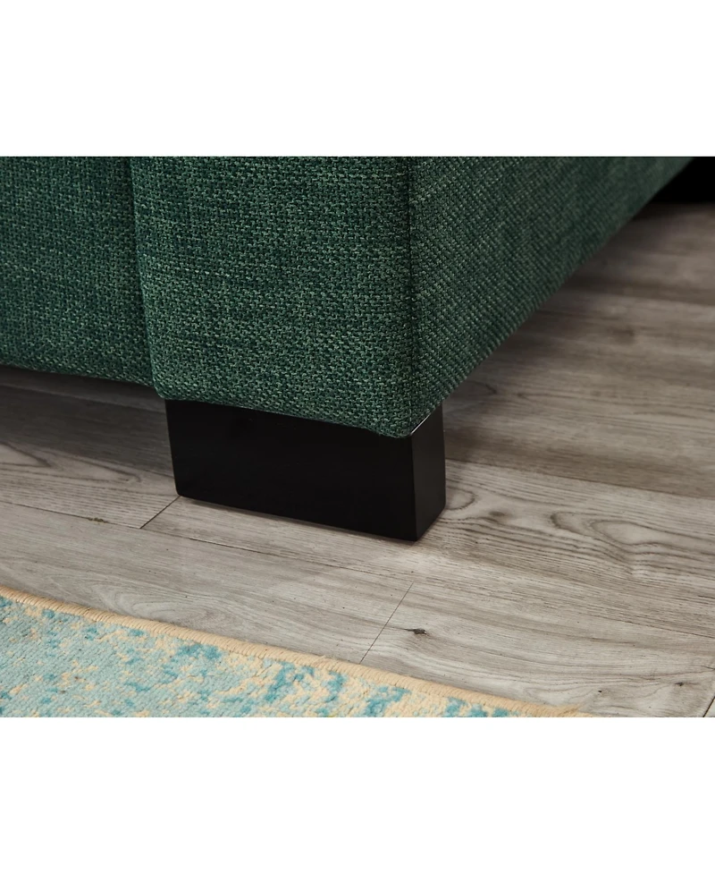 Streamdale Furniture 67.7" Modern Green Loveseat with Cup Holder & Storage