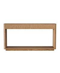 Streamdale Furniture Streamdale 60" Modern 2-Drawer Fluted Console Table