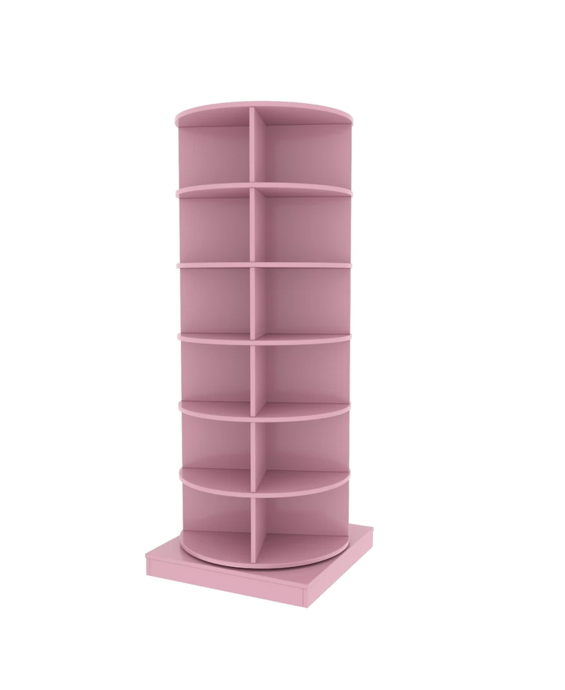 Streamdale Pink 360 Rotating shoe cabinet 6 layers
