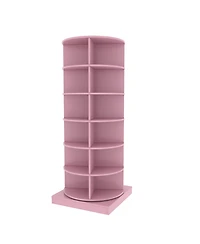 Streamdale Pink 360 Rotating shoe cabinet 6 layers