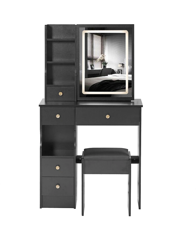 Streamdale Compact Vanity Set Touchscreen Led Mirror, Adjustable Lighting