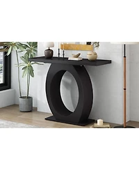 Streamdale Furniture Mira Modern Console Table with Egg Base, Enhanced Stability and Design