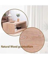 Streamdale Furniture Streamdale Rustic Beaded Edge Coffee Table