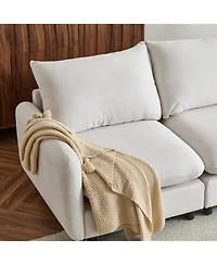 Streamdale Furniture 99" 4-Piece L-Shaped Modular Sectional Sofa