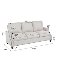 Streamdale Furniture 3-Piece Modern Living Room Sofa Set