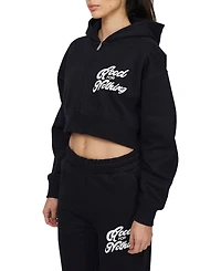 Good For Nothing Women's Funk Relaxed Crop Zip Hoodie