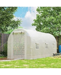Outsunny Hoop house with Support Rods, Walk-in house,