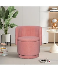 Streamdale Furniture Streamdale 360 Degree Swivel Back Sofa Chair With Storage Space, Suitable For Bedroom and Living Room