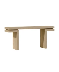 Streamdale Furniture 66" Wide Wood Console Table - Distressed Oak