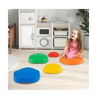 Hongge Kids Balance Stepping Stones Set for Indoor and Outdoor Sensory Play