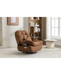 Streamdale Furniture Power Recliner with Bluetooth and Usb, Grey