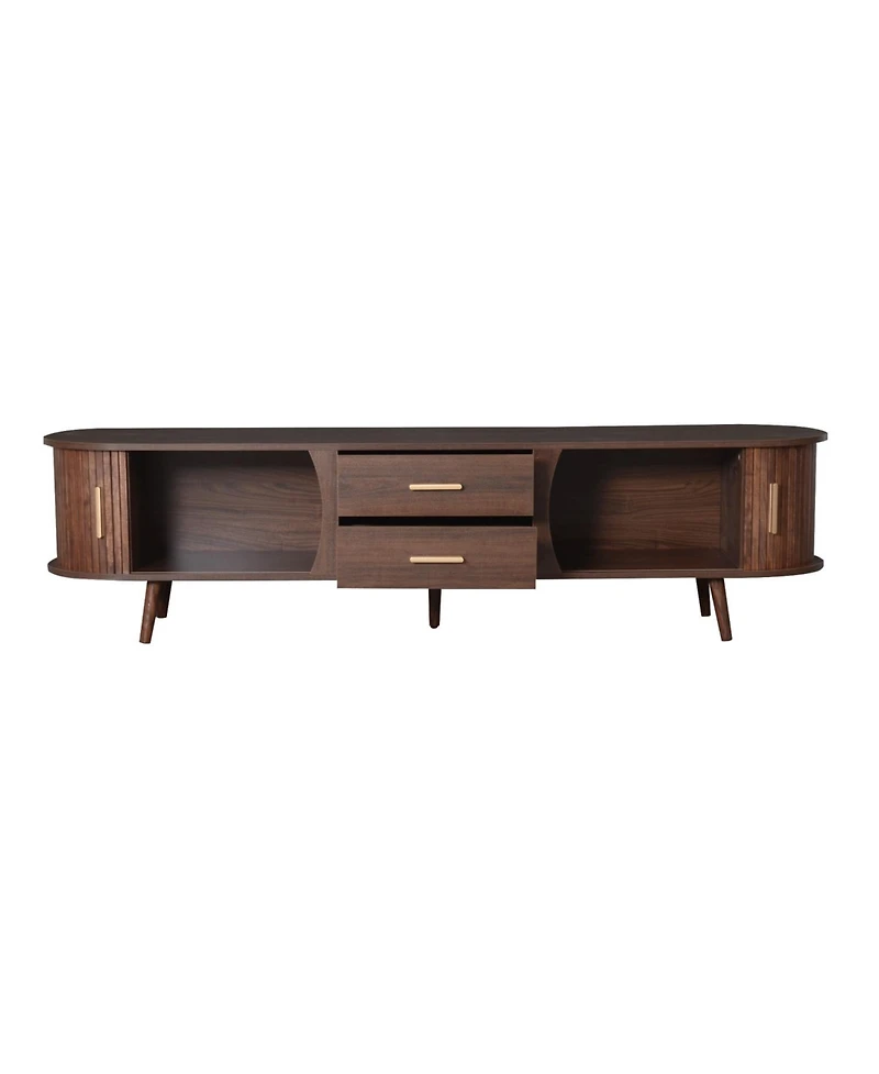 Streamdale Furniture Mid-Century Modern Tv Stand for 80" Tv