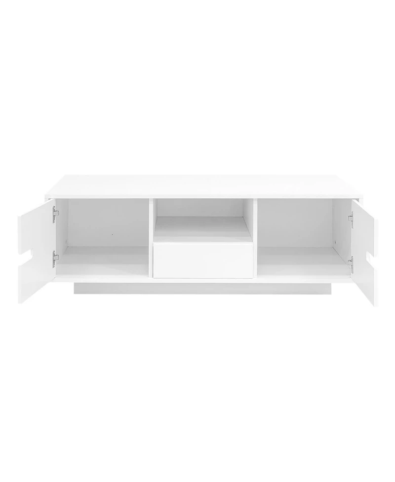 Streamdale Furniture Modern Coffee Table with Led Lights