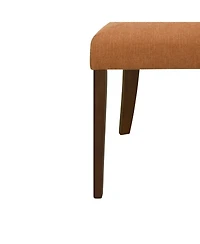 Streamdale Furniture Dining Chair Without Arm(walnut+caramel) Set of 2