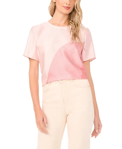 Vince Camuto Women's Crewneck Cropped Blouse