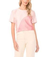 Vince Camuto Women's Crewneck Cropped Blouse