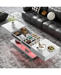 Streamdale Furniture Extendable Coffee Table w/ Hidden Storage