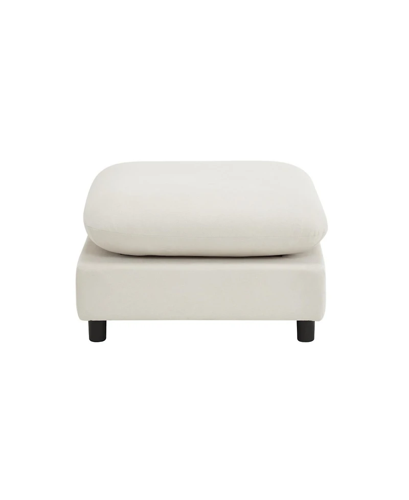 Streamdale Furniture 69" 3-Piece L-Shaped Modular Sectional Sofa with Ottoman