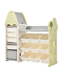 Streamdale Furniture Toy Storage Organizer with 14 Bins for Kids