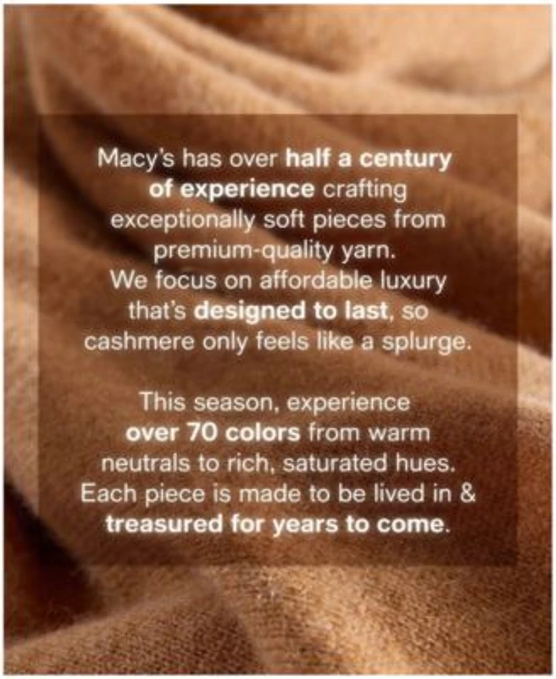 Charter Club Womens Cashmere Beanie Scarf Sweaters Created For Macys