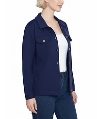 Ny Collection Plus Long Sleeve Ponte Jacket