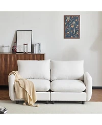 Streamdale Furniture 69 in. 2-Seats Modular Sectional Sofa Corner Chair Sofa Couch