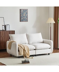 Streamdale Furniture 69 in. 2-Seats Modular Sectional Sofa Corner Chair Sofa Couch